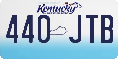 KY license plate 440JTB