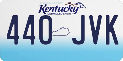 KY license plate 440JVK