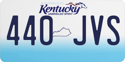 KY license plate 440JVS