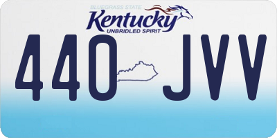 KY license plate 440JVV