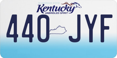 KY license plate 440JYF