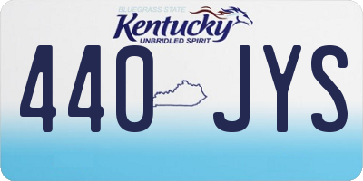 KY license plate 440JYS