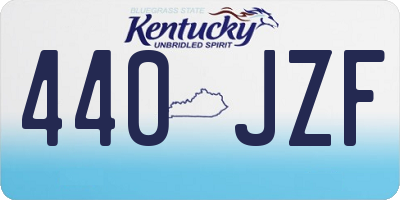 KY license plate 440JZF