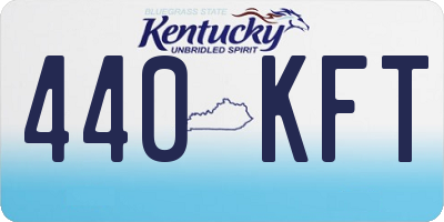 KY license plate 440KFT
