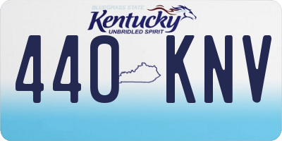 KY license plate 440KNV