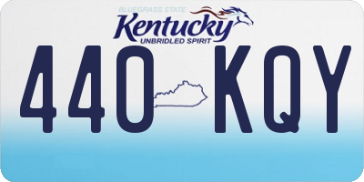 KY license plate 440KQY