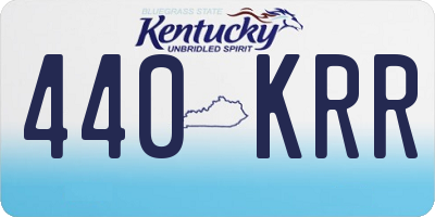 KY license plate 440KRR