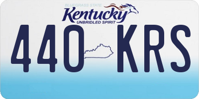 KY license plate 440KRS