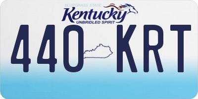 KY license plate 440KRT