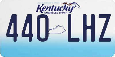 KY license plate 440LHZ