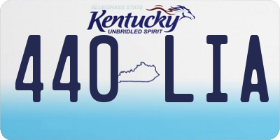 KY license plate 440LIA
