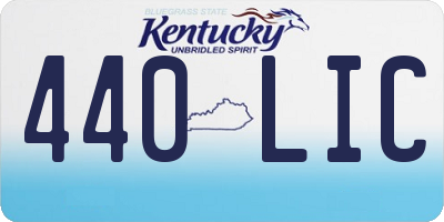 KY license plate 440LIC
