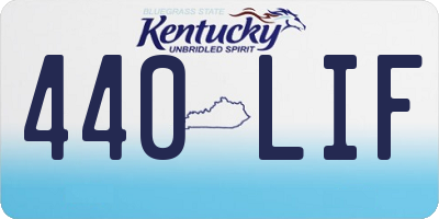 KY license plate 440LIF