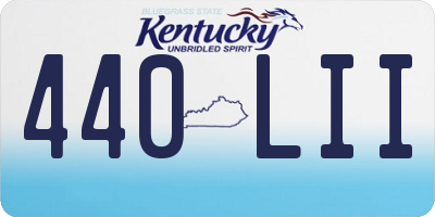 KY license plate 440LII