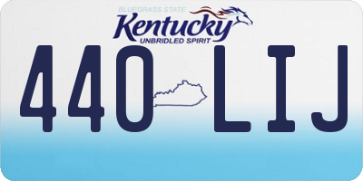 KY license plate 440LIJ