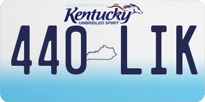 KY license plate 440LIK
