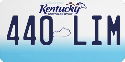 KY license plate 440LIM
