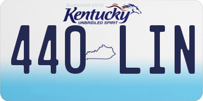 KY license plate 440LIN
