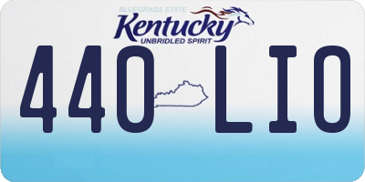 KY license plate 440LIO