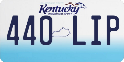 KY license plate 440LIP