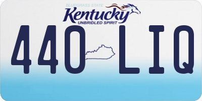 KY license plate 440LIQ