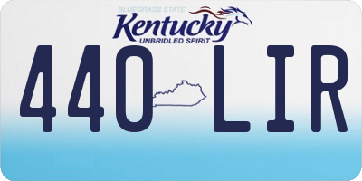 KY license plate 440LIR