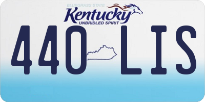 KY license plate 440LIS
