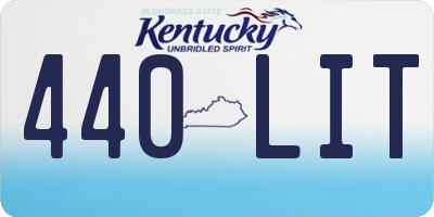 KY license plate 440LIT