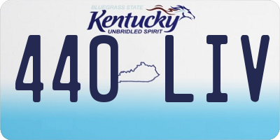 KY license plate 440LIV