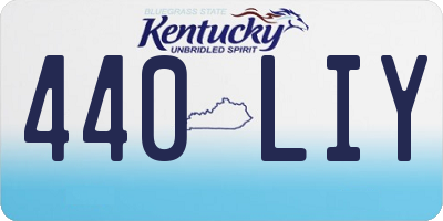 KY license plate 440LIY