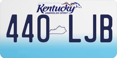 KY license plate 440LJB