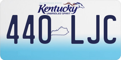 KY license plate 440LJC