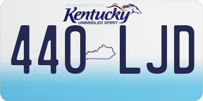 KY license plate 440LJD