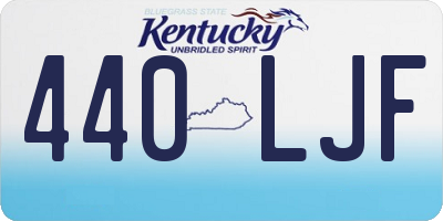 KY license plate 440LJF