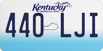 KY license plate 440LJI