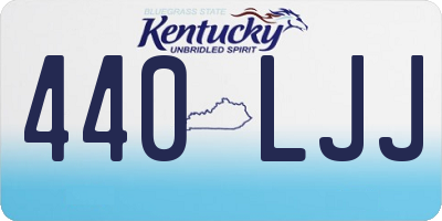KY license plate 440LJJ