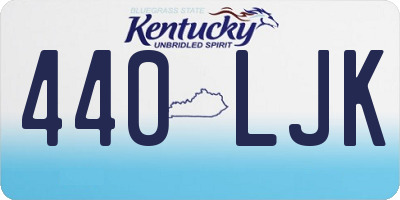 KY license plate 440LJK