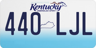 KY license plate 440LJL