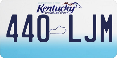 KY license plate 440LJM