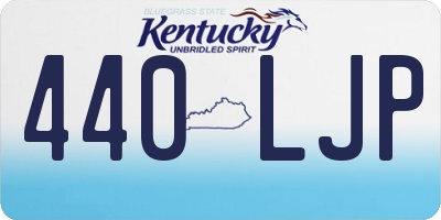 KY license plate 440LJP
