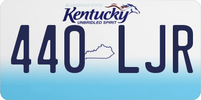 KY license plate 440LJR