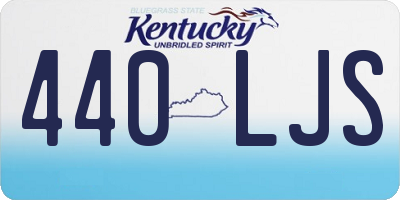 KY license plate 440LJS