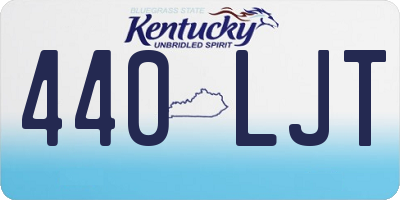 KY license plate 440LJT