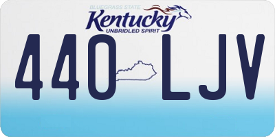 KY license plate 440LJV