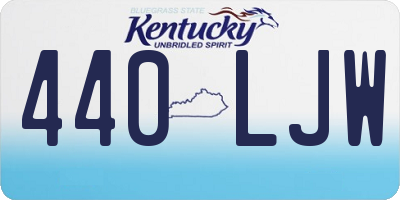 KY license plate 440LJW