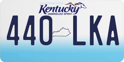 KY license plate 440LKA