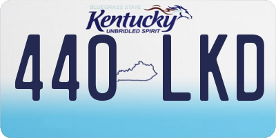KY license plate 440LKD