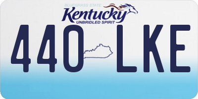 KY license plate 440LKE