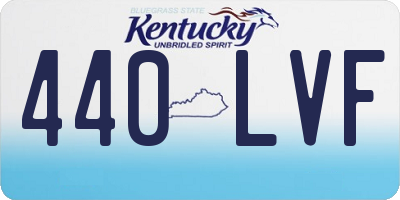 KY license plate 440LVF