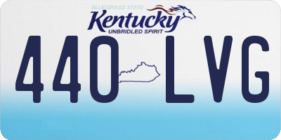 KY license plate 440LVG